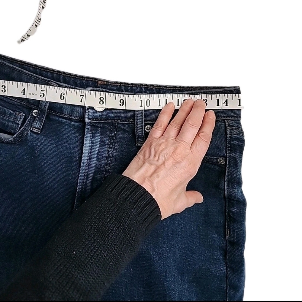 Old Navy Women's Jeans 4 Dark Blue High Rise O.G. Straight Secret Slim Pockets. - Picture 5 of 6